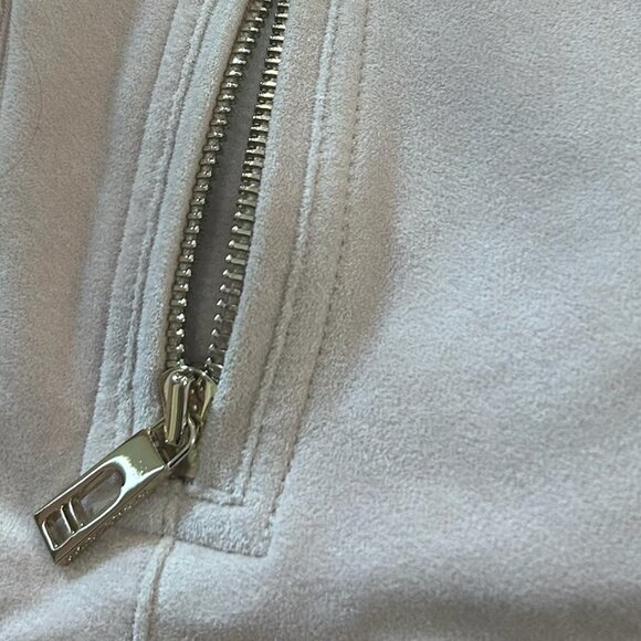 NWOT Ivanka Trump Blush Pastel Pink Faux Soft Suede Jacket - Picture 8 of 8